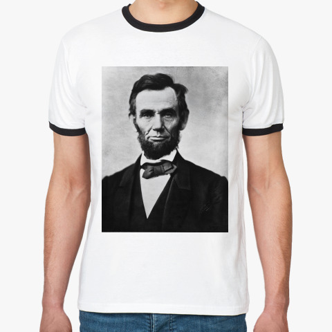 Мужские <b>футболки</b> | Ringer-T | Abraham <b>Lincoln</b> | Printdirect.